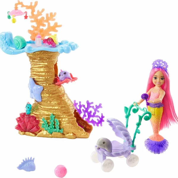 MATTEL Barbie Mermaid Power Chelsea Mermaid Doll With Pets Playset 2 MATTEL Barbie Mermaid Power Chelsea Mermaid Doll With Pets Playset - Image 2