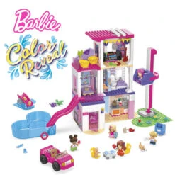 MATTEL MEGA Barbie Color Reveal Dreamhouse Toy Building Set -Little Things Toys HHM01 000 003