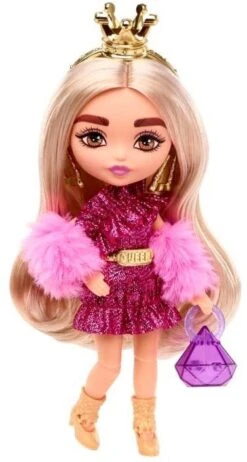 MATTEL Barbie Extra Minis Doll - Gold Crown 5 MATTEL Barbie Extra Minis Doll - Gold Crown -Little Things Toys HJK67 000 003