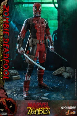 Marvel ZOMBIE DADPOOL 1/6 Scale Action Figure By Hot Toys -Little Things Toys HK 607096 000 007