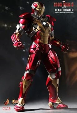 Iron Man 3 12" Action Figure Iron Man Mark 17 Heartbreaker By Hot Toys 8 Iron Man 3 12" Action Figure Iron Man Mark 17 Heartbreaker By Hot Toys -Little Things Toys HK175393 000 004