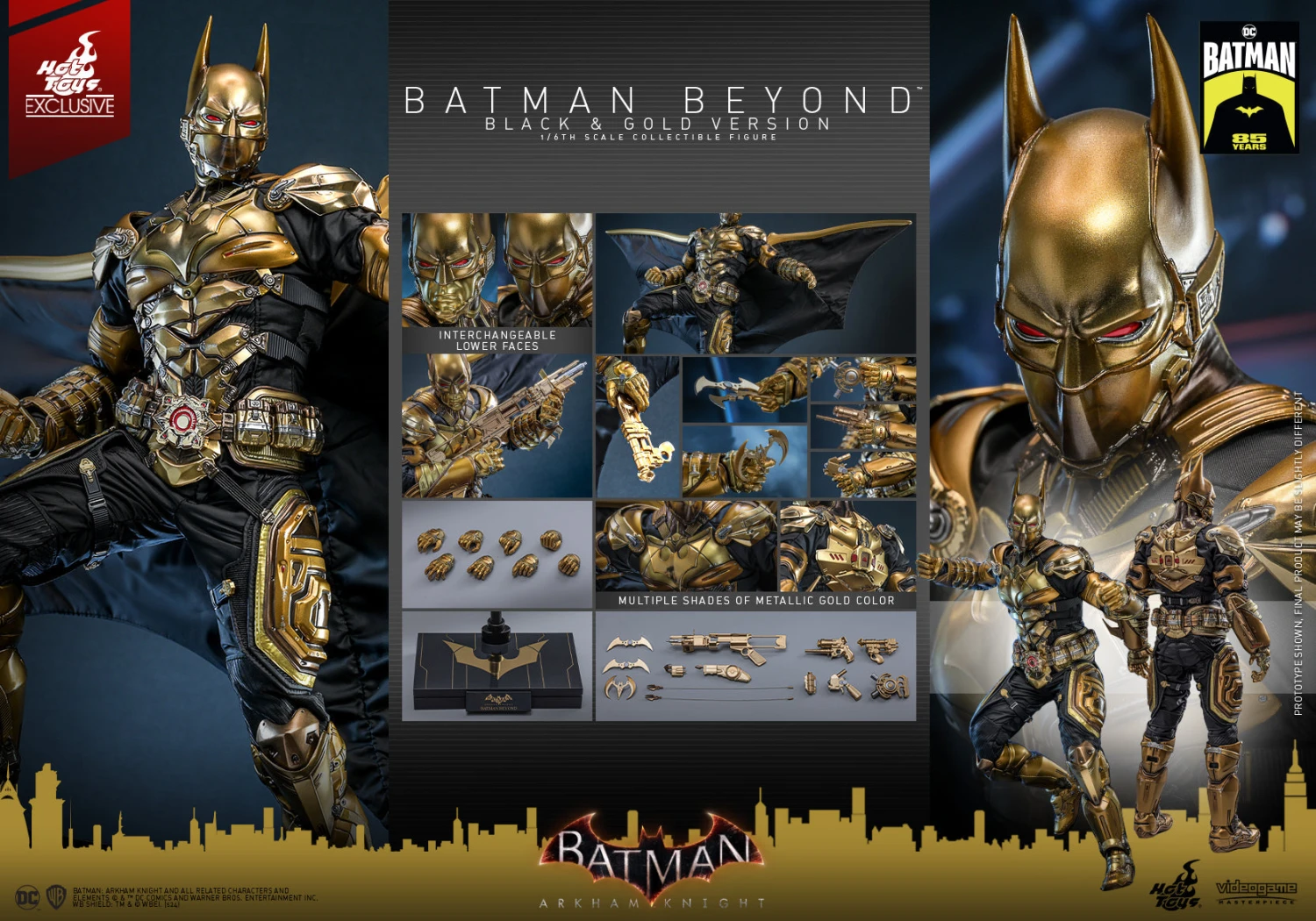 Hot Toys Batman Beyond Black & Gold Ver. 6 Hot Toys Batman Beyond Black & Gold Ver. - Image 6