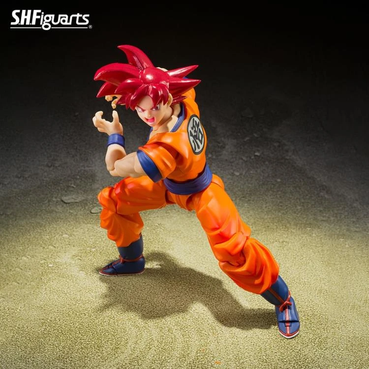 Dragon Ball Super Super Saiyan God Goku (Saiyan God Instilled With The Light Of Righteous Hearts) S.H.FiguartsAction Figure By Bandai Tamashii 4 Dragon Ball Super Super Saiyan God Goku (Saiyan God Instilled With The Light Of Righteous Hearts) S.H.FiguartsAction Figure By Bandai Tamashii - Image 4
