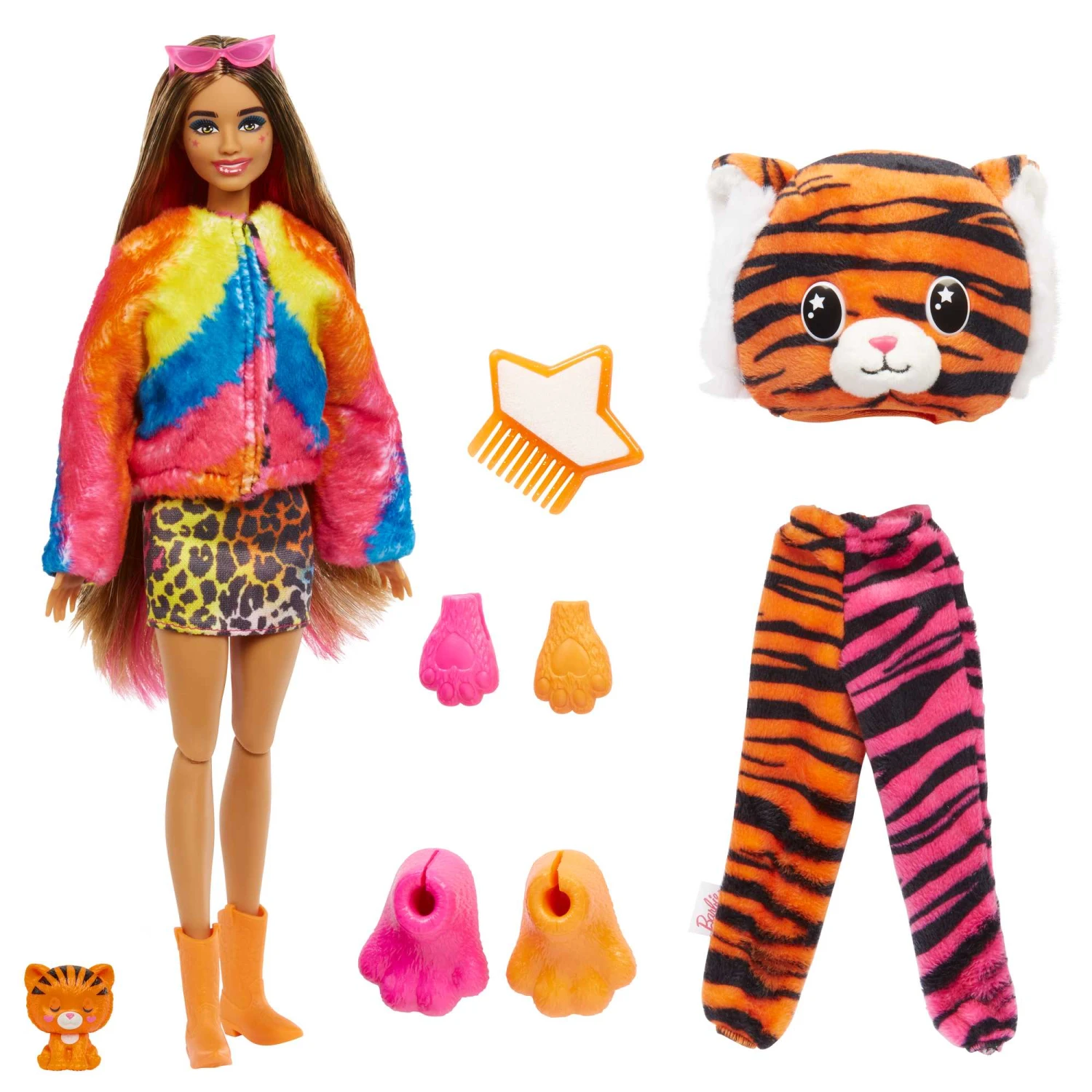 MATTEL Barbie Cutie Reveal Barbie Jungle Friends Series -Tiger 6 MATTEL Barbie Cutie Reveal Barbie Jungle Friends Series -Tiger - Image 6