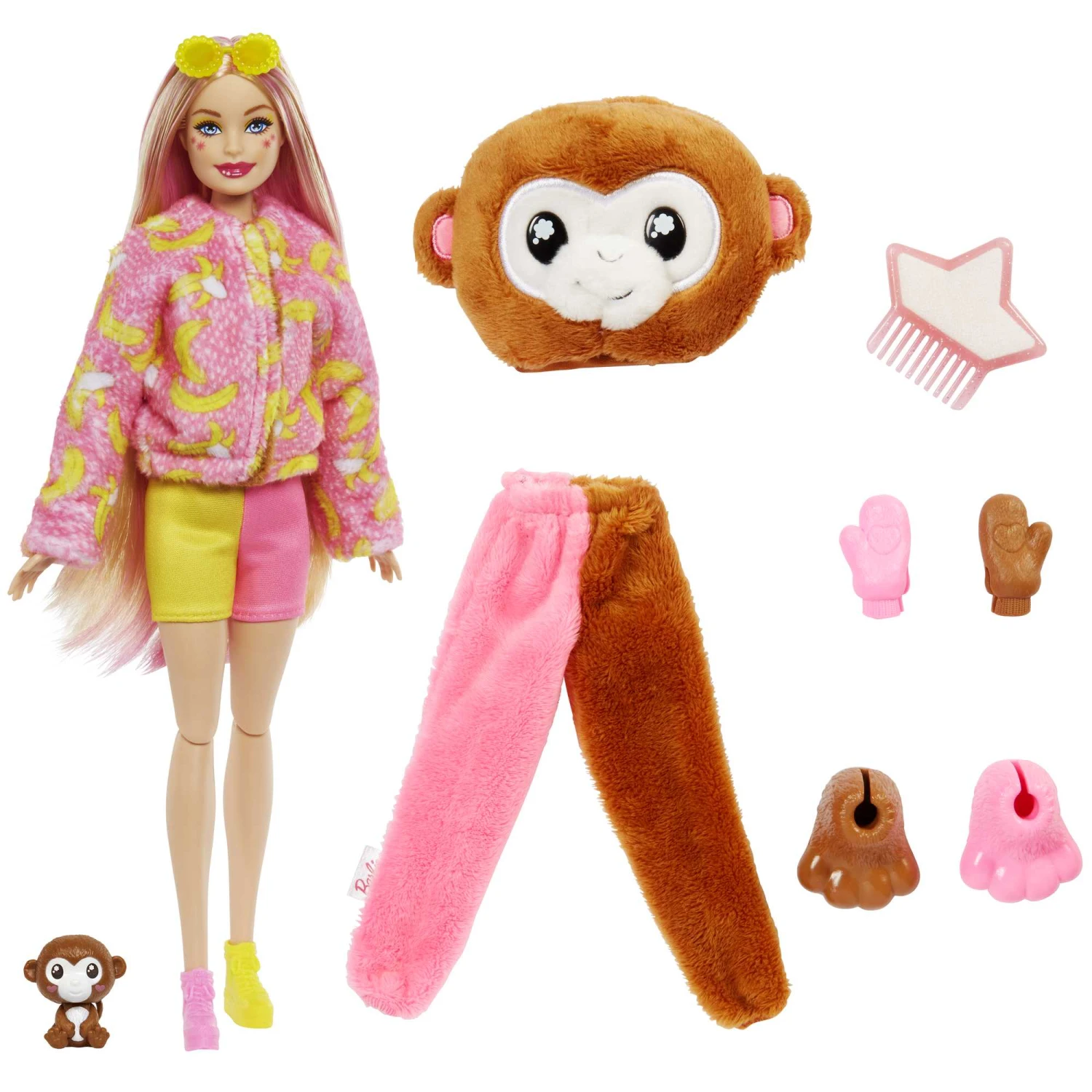MATTEL Barbie Cutie Reveal Barbie Jungle Friends Series - Monkey 2 MATTEL Barbie Cutie Reveal Barbie Jungle Friends Series - Monkey - Image 2