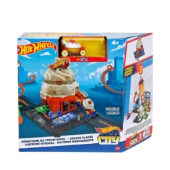 Hot Wheels City Downtown Ice Cream Shop By Mattel