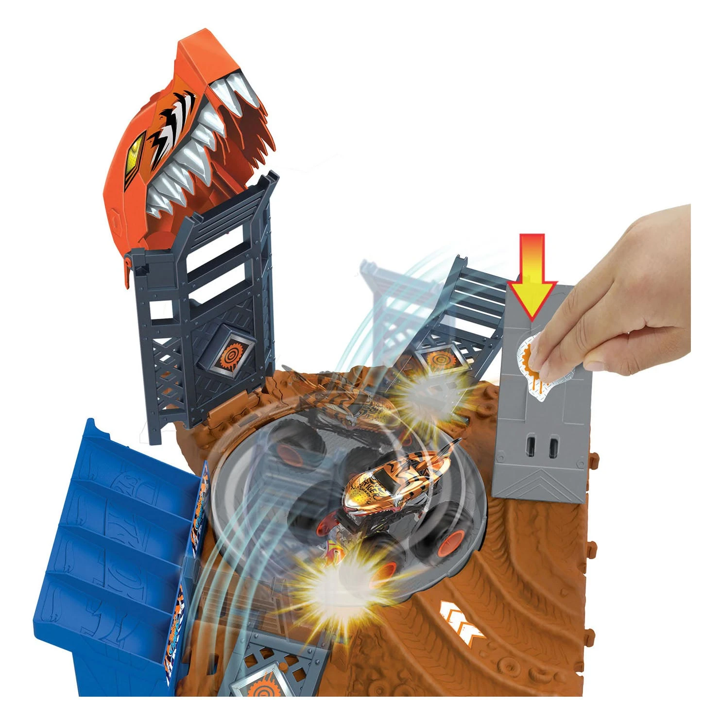 MATTEL Hot Wheels Monster Trucks Arena Smash Spin-out Challenge Playset 2 MATTEL Hot Wheels Monster Trucks Arena Smash Spin-out Challenge Playset - Image 2