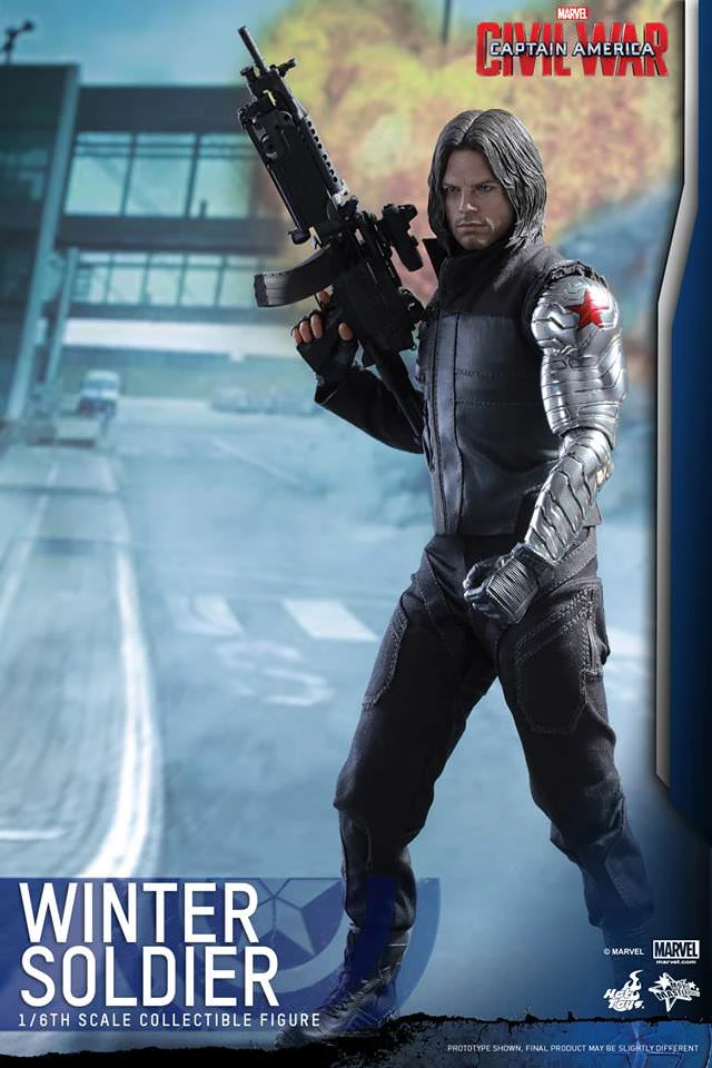 Marvel Captain America Civil War Winter Soldier 1/6 Scale Figure By Hot Toys 2 Marvel Captain America Civil War Winter Soldier 1/6 Scale Figure By Hot Toys - Image 2