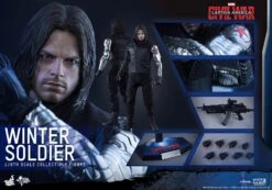 Marvel Captain America Civil War Winter Soldier 1/6 Scale Figure By Hot Toys 7 Marvel Captain America Civil War Winter Soldier 1/6 Scale Figure By Hot Toys -Little Things Toys HTMMS361 000 003