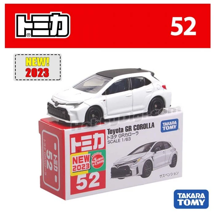 No.52 Toyota GR Corolla Diecast Model Car Takara Tomy Tomica 2 No.52 Toyota GR Corolla Diecast Model Car Takara Tomy Tomica - Image 2