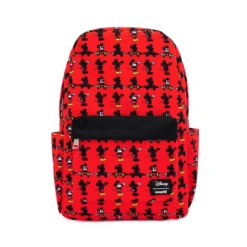 LOUNGEFLY Mickey Mouse All Over Print Nylon Backpack