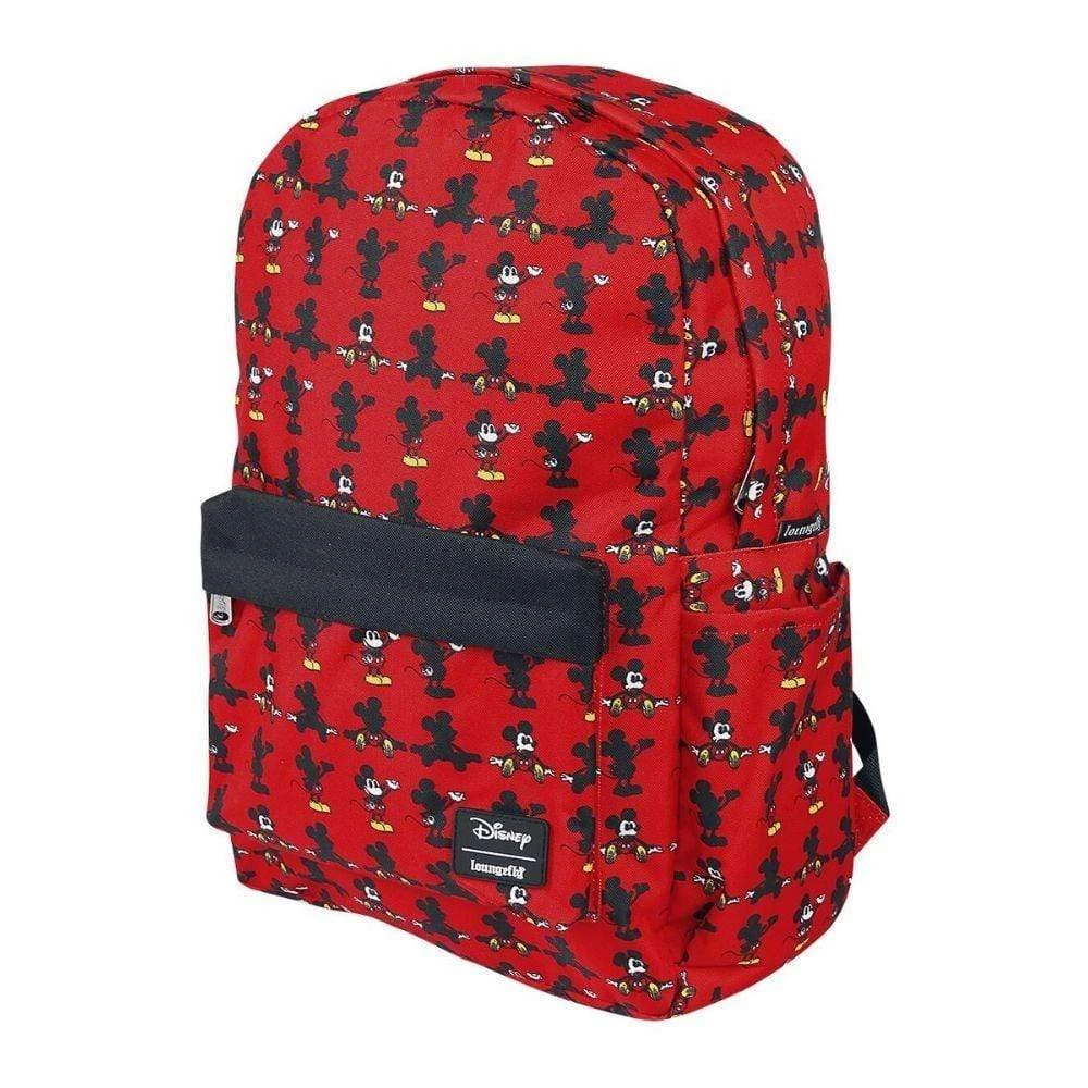 LOUNGEFLY Mickey Mouse All Over Print Nylon Backpack 2 LOUNGEFLY Mickey Mouse All Over Print Nylon Backpack - Image 2