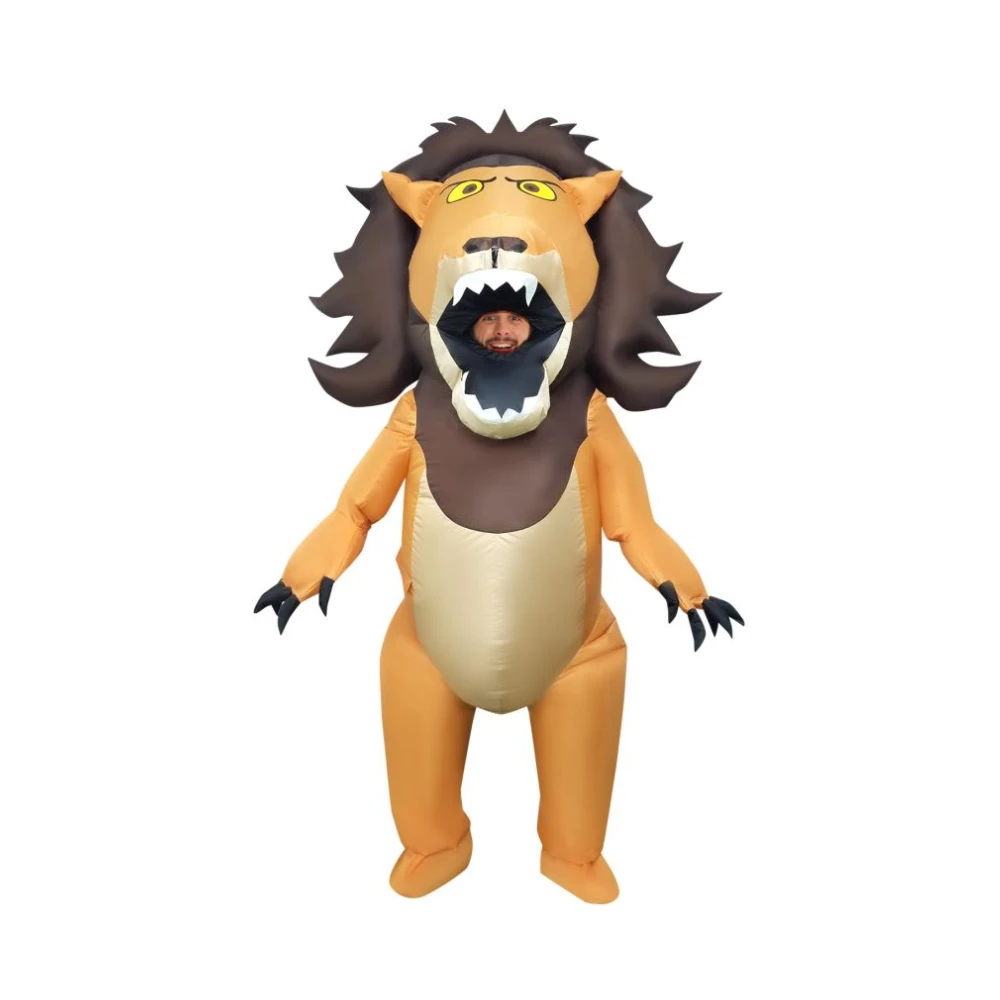 Big Mouth Lion Inflatable Costume For Adult By Morphsuits 1 Big Mouth Lion Inflatable Costume For Adult By Morphsuits
