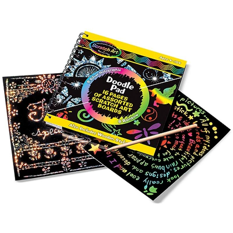 Melissa & Doug Melissa And Doug Scratch Art Doodle Pad 2 Melissa & Doug Melissa And Doug Scratch Art Doodle Pad - Image 2