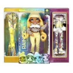 MGA Rainbow High Fashion Doll- Winter Theme Sunny (Yellow)