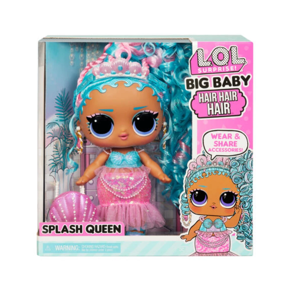 MGA L.O.L. Surprise Big Baby Hair Hair Hair Doll - Splash Queen 1 MGA L.O.L. Surprise Big Baby Hair Hair Hair Doll - Splash Queen