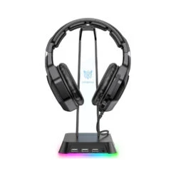 Onikuma : Black Headset Stand With RGB Light -Little Things Toys ONKM ST 2 B 000 004