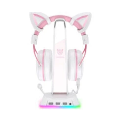 Onikuma : White Headset Stand With RGB Light -Little Things Toys ONKM ST 2 W 000 004