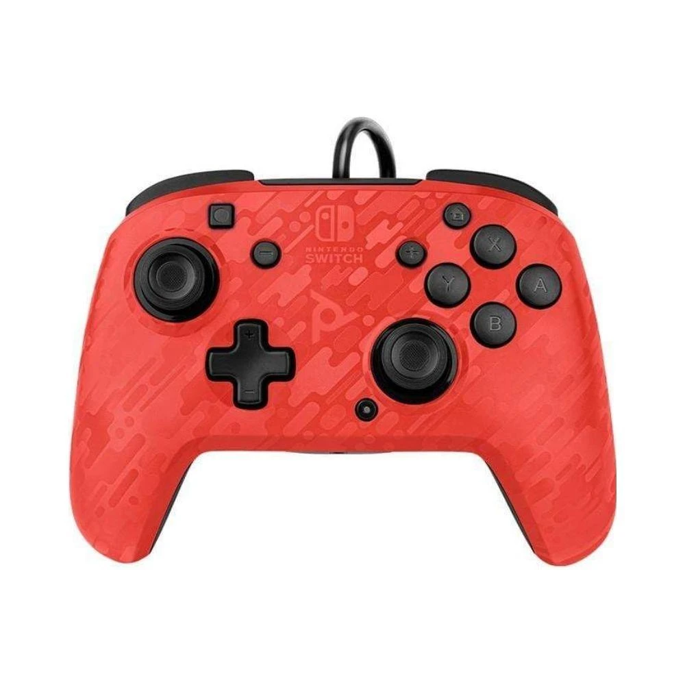 PDP Switch - Faceoff Controller - Camo Red 1 PDP Switch - Faceoff Controller - Camo Red