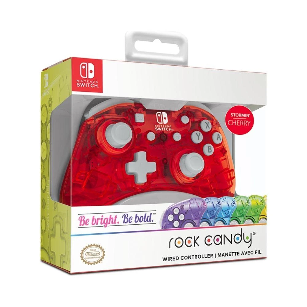 PDP Switch - Rock Candy Mini Controller Stormin' Cherry 2 PDP Switch - Rock Candy Mini Controller Stormin' Cherry - Image 2