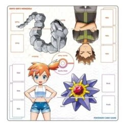 Pokemon Card Game Rubber Play Mat Full Size Takeshi VS Kasum