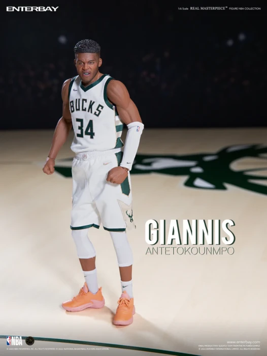 NBA Basketball - Giannis Antetokounmpo Real Masterpiece 1/6th Scale Action Figure 3 NBA Basketball - Giannis Antetokounmpo Real Masterpiece 1/6th Scale Action Figure - Image 3