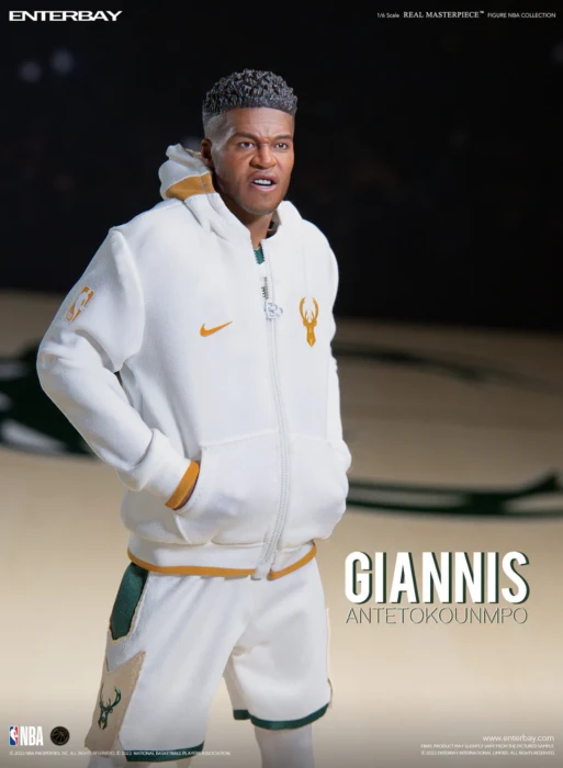 NBA Basketball - Giannis Antetokounmpo Real Masterpiece 1/6th Scale Action Figure 4 NBA Basketball - Giannis Antetokounmpo Real Masterpiece 1/6th Scale Action Figure - Image 4