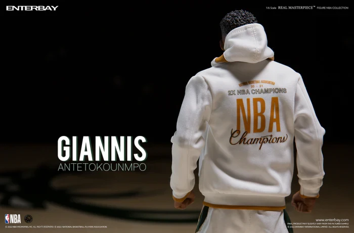NBA Basketball - Giannis Antetokounmpo Real Masterpiece 1/6th Scale Action Figure 5 NBA Basketball - Giannis Antetokounmpo Real Masterpiece 1/6th Scale Action Figure - Image 5