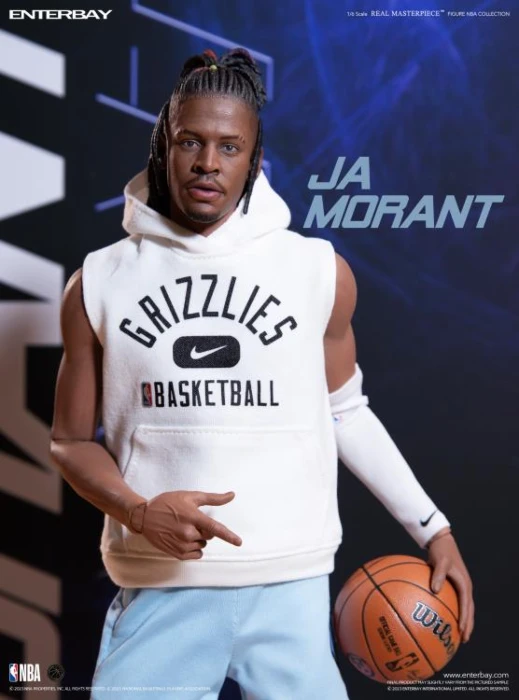 NBA Basketball - Ja Morant 1/6th Scale Action Figure By Enterbay 4 NBA Basketball - Ja Morant 1/6th Scale Action Figure By Enterbay - Image 4