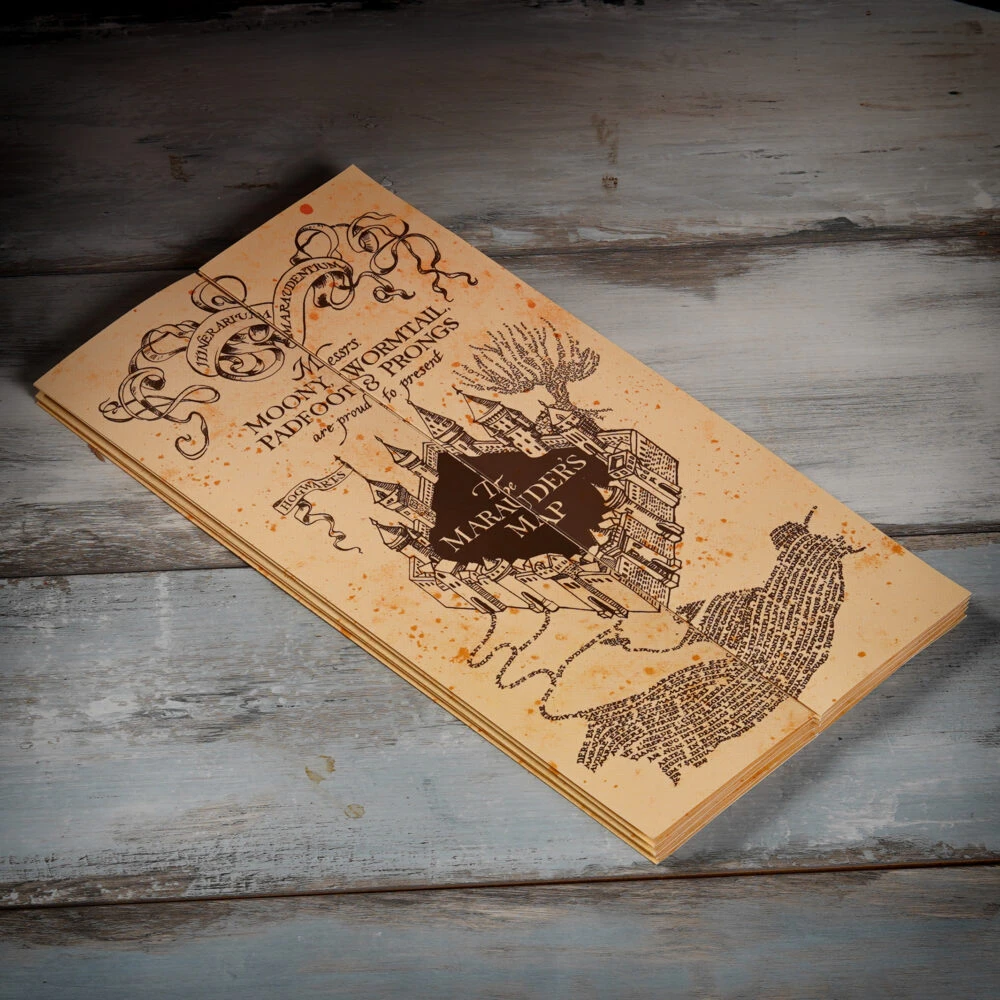 Harry Potter Wizarding World Marauder's Map Licensed Parchment Paper By Sihir Dukkani 2 Harry Potter Wizarding World Marauder's Map Licensed Parchment Paper By Sihir Dukkani - Image 2