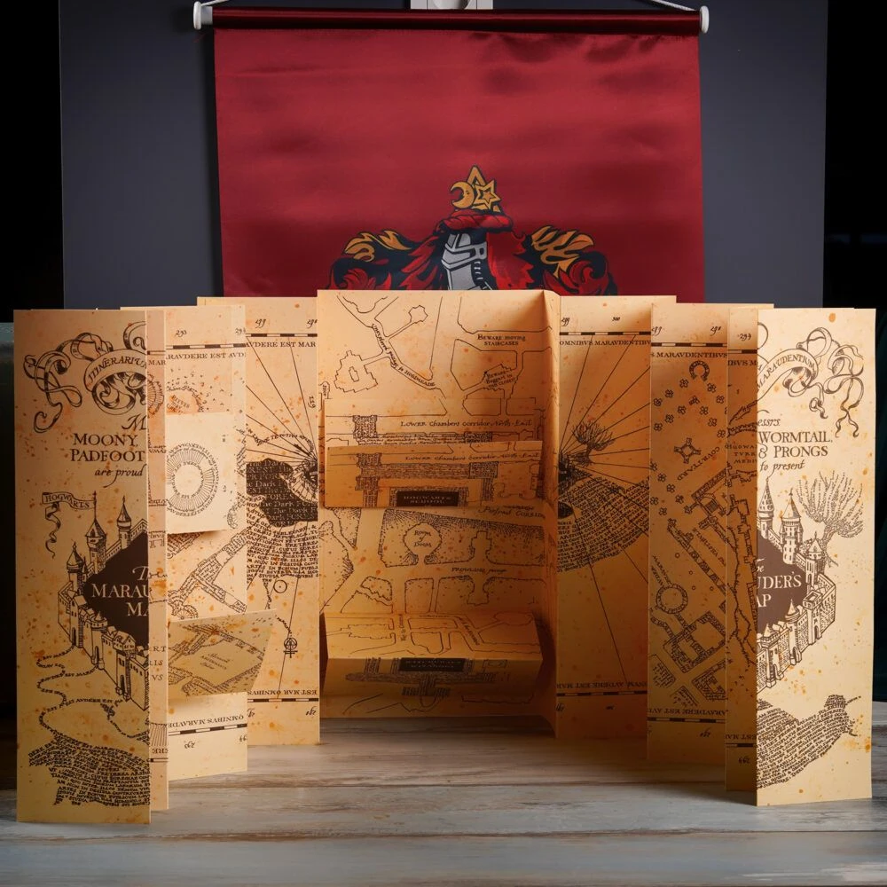 Harry Potter Wizarding World Marauder's Map Licensed Parchment Paper By Sihir Dukkani 4 Harry Potter Wizarding World Marauder's Map Licensed Parchment Paper By Sihir Dukkani - Image 4