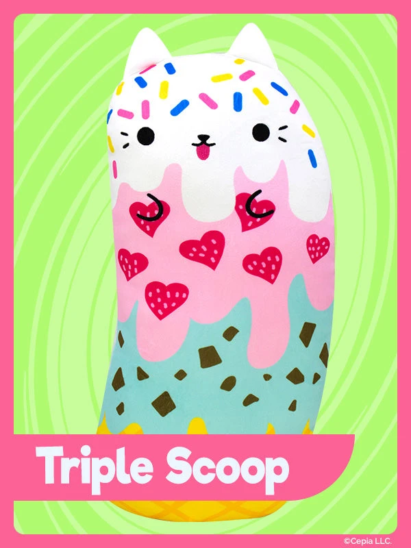 Cats Vs Pickles 16.5" Plush Huggers (1 Random) 3 Cats Vs Pickles 16.5" Plush Huggers (1 Random) - Image 3